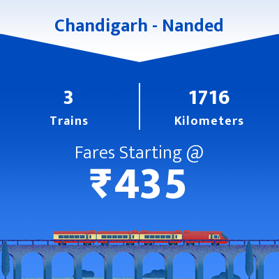 Chandigarh To Nanded Trains